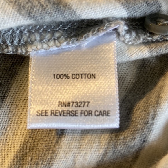 🦄 So Gray and White Striped Cap Sleeve Top Size Juniors Large - Picture 5 of 8